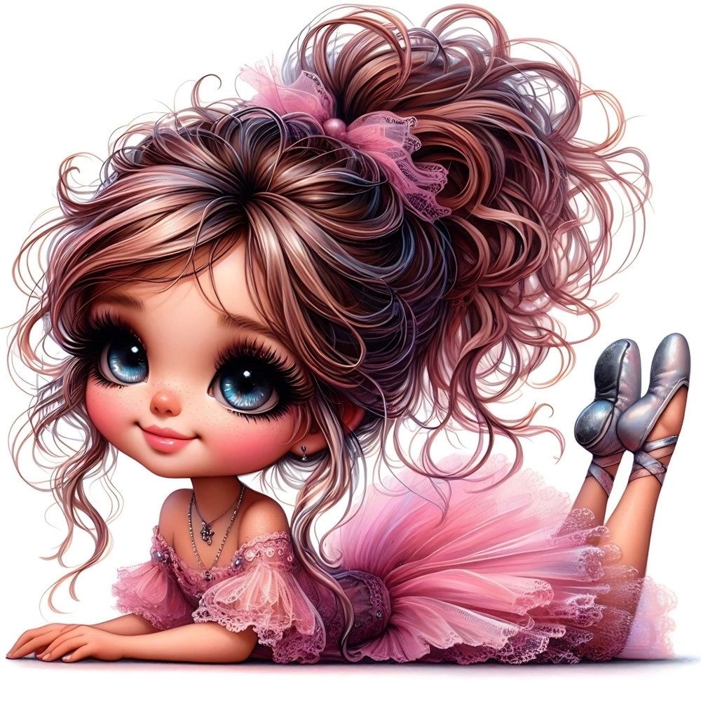 6pc Ballerina Girl Prints - Picture 6 of 6
